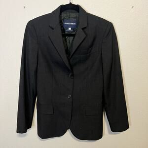 Giorgio Armani Charcoal Gray Wool Blazer Size French Size 40 US Size 8